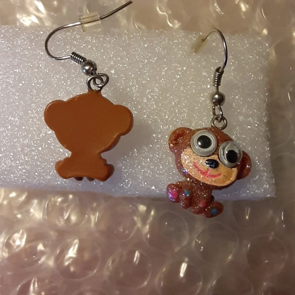 Monkey Pierced Earrings - Picture 4 of 5